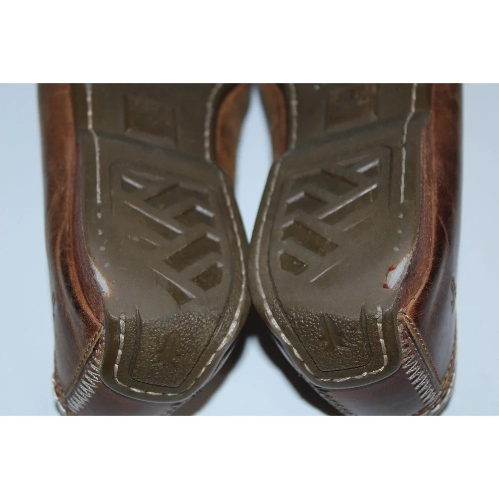 Frye Men's Size US 9.5 Brown Leather Lewis Venetian Loafers